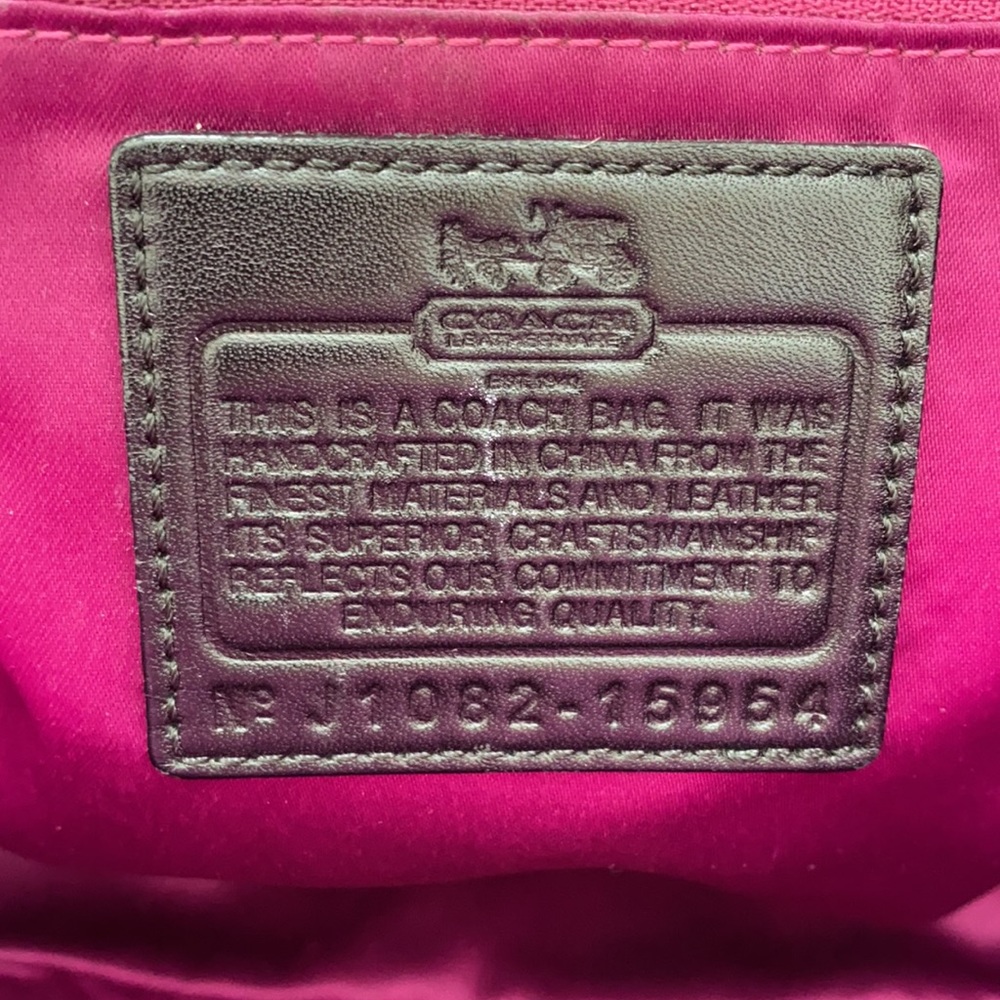 Coach Black Croc Embossed Madison Sophia Satchel - Picture 9 of 13